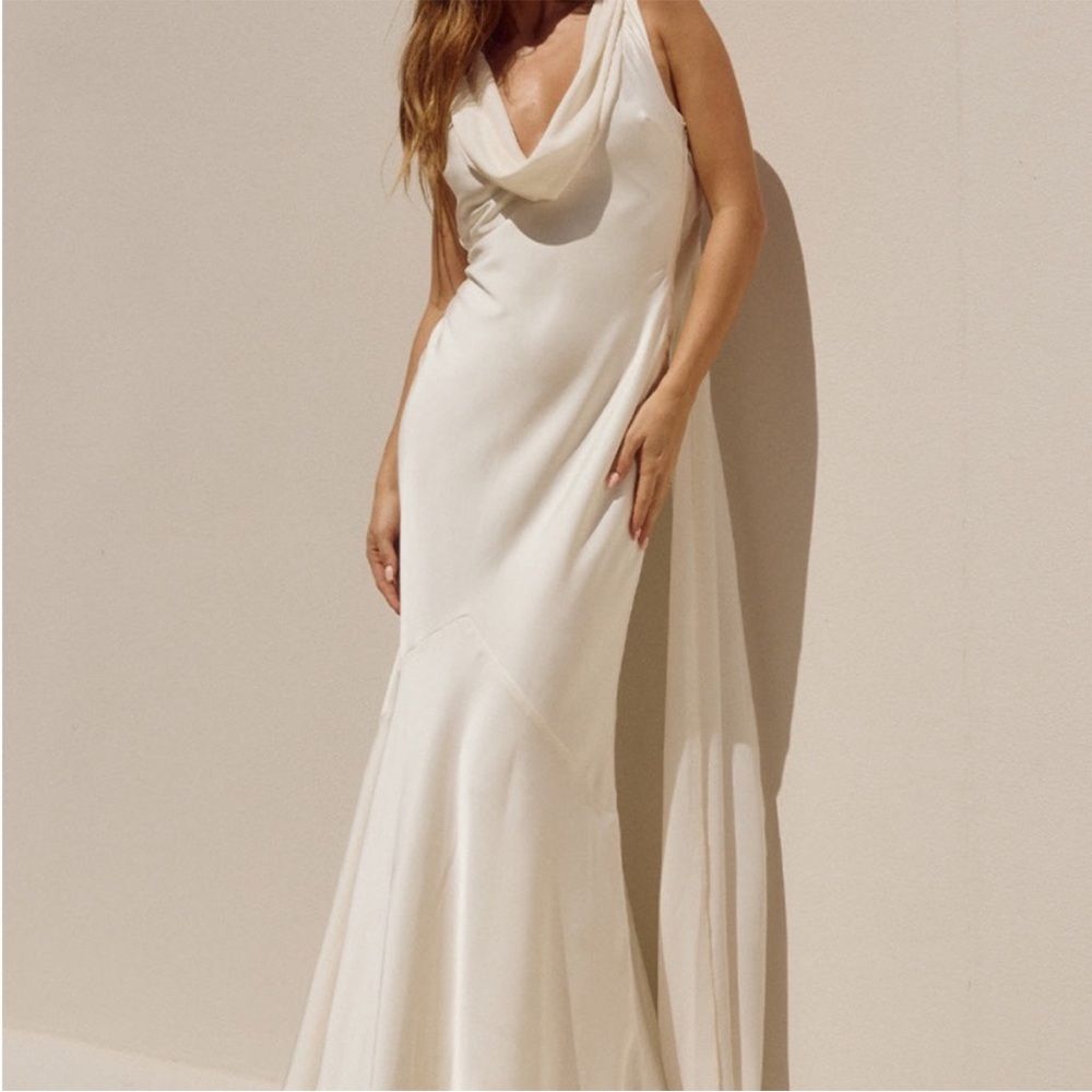 Runaway the Label - Gabriella Maxi Dress - Ivory - XS